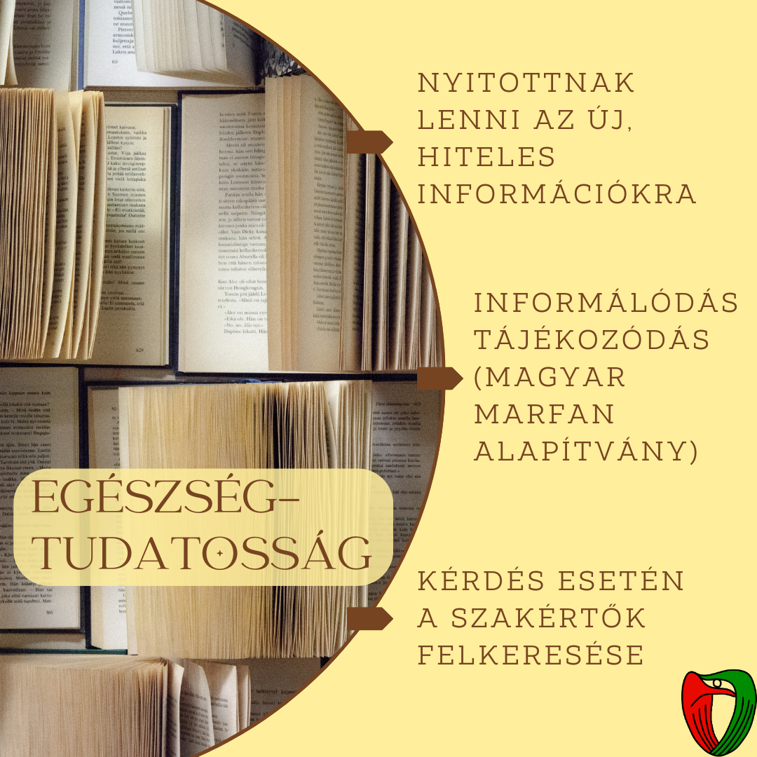 Az eg�szs�gtudatoss�g fontos r�sze a hiteles forr�sokb�l sz�rmaz� �j inform�ci�k ir�nti nyitotts�g �s b�rmilyen k�rd�s eset�n a szak�rt�k felkeres�se.